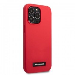 Karl Lagerfeld KLHCP13LSLMP1R iPhone 13 Pro / 13 6.1" hardcase red/red Silicone Plaque | mobilo.lv