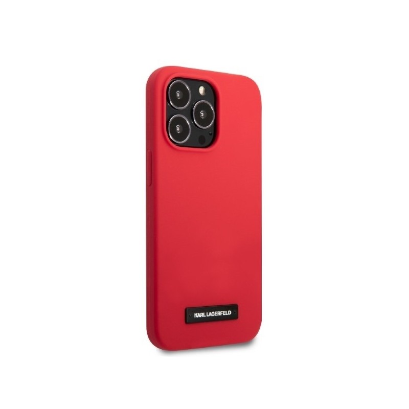 Karl Lagerfeld KLHCP13LSLMP1R iPhone 13 Pro / 13 6.1" hardcase red/red Silicone Plaque|mobilo.lv