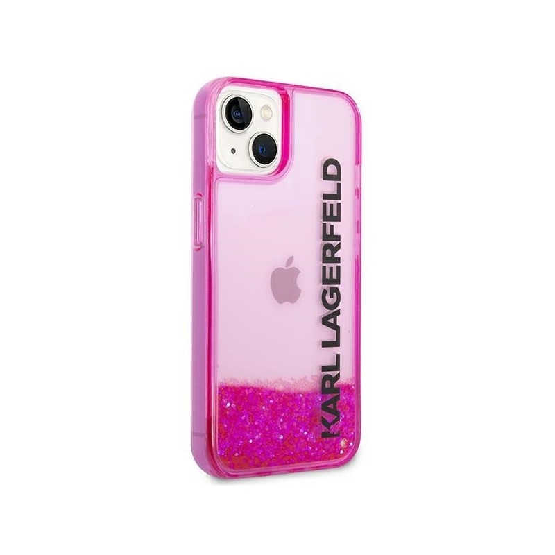 Karl Lagerfeld KLHCP14MLCKVF iPhone 14 Plus 6,7" różowy/pink hardcase Liquid Glitter Elong|mobilo.lv