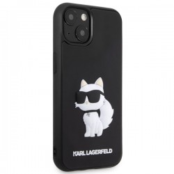 Karl Lagerfeld KLHCP14S3DRKHNK iPhone 14 6.1" black/black hardcase Rubber Choupette 3D|mobilo.lv