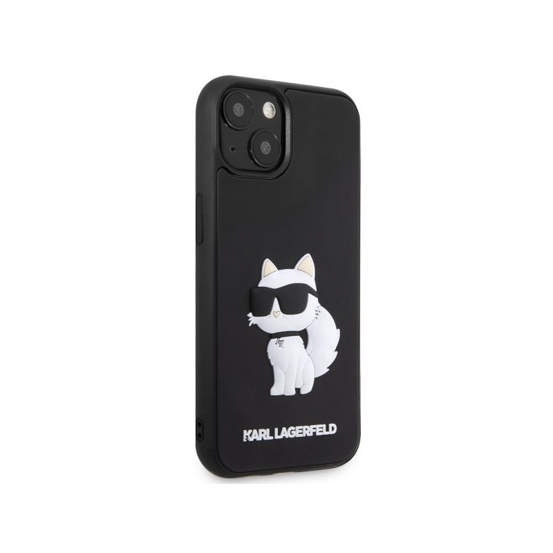 Karl Lagerfeld KLHCP14S3DRKHNK iPhone 14 6.1" black/black hardcase Rubber Choupette 3D|mobilo.lv