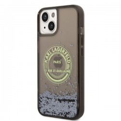 Karl Lagerfeld Liquid Glitter RSG case for iPhone 14 - black