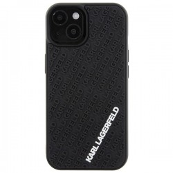 Karl Lagerfeld 3D Rubber Multi Logo case for iPhone 15 - black | mobilo.lv