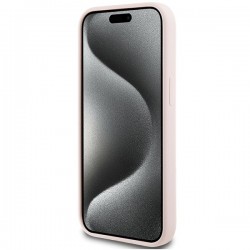 Karl Lagerfeld Silicone Karl Script case for iPhone 15 - pink | mobilo.lv