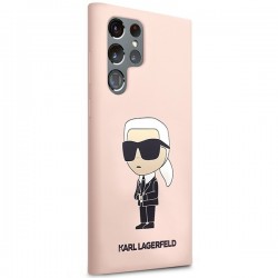 Karl Lagerfeld KLHCS23LSNIKBCP Sam S23 S918 Ultra hardcase pink/pink Silicone Ikonik | mobilo.lv