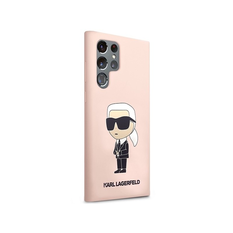 Karl Lagerfeld KLHCS23LSNIKBCP Sam S23 S918 Ultra hardcase pink/pink Silicone Ikonik | mobilo.lv