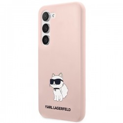 Karl Lagerfeld KLHCS23MSNCHBCP S23+ S916 hardcase pink/pink Silicone Choupette | mobilo.lv