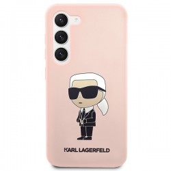 Karl Lagerfeld KLHCS23MSNIKBCP S23+ S916 hardcase pink/pink Silicone Ikonik | mobilo.lv