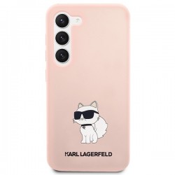 Karl Lagerfeld KLHCS23SSNCHBCP S23 S911 hardcase pink/pink Silicone Choupette | mobilo.lv