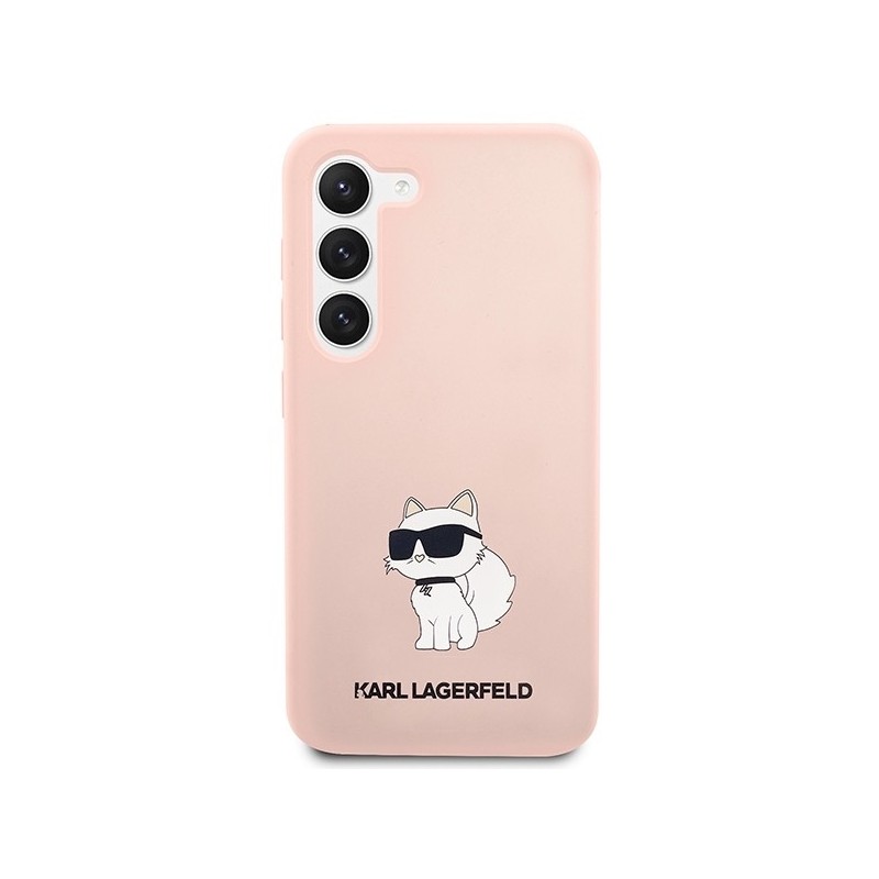 Karl Lagerfeld KLHCS23SSNCHBCP S23 S911 hardcase pink/pink Silicone Choupette | mobilo.lv
