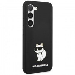 Karl Lagerfeld Silicone Choupette case for Samsung Galaxy S24+ - black | mobilo.lv