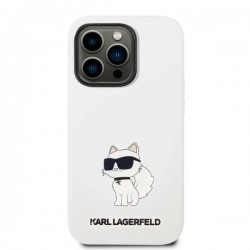 Karl Lagerfeld KLHMP14LSNCHBCH iPhone 14 Pro 6.1" hardcase white/white Silicone Choupette MagSafe | mobilo.lv
