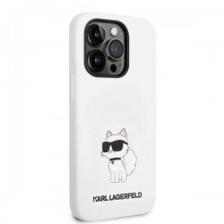 Karl Lagerfeld KLHMP14LSNCHBCH iPhone 14 Pro 6.1" hardcase white/white Silicone Choupette MagSafe | mobilo.lv