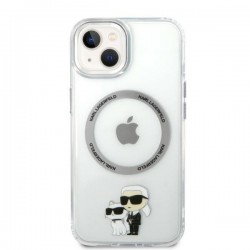 Karl Lagerfeld KLHMP14MHNKCIT iPhone 14 Plus 6.7" hardcase transparent Iconic Karl&Choupette Magsafe | mobilo.lv