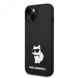 Karl Lagerfeld KLHMP14MSNCHBCK iPhone 14 Plus 6.7" hardcase black/black Silicone Choupette MagSafe | mobilo.lv