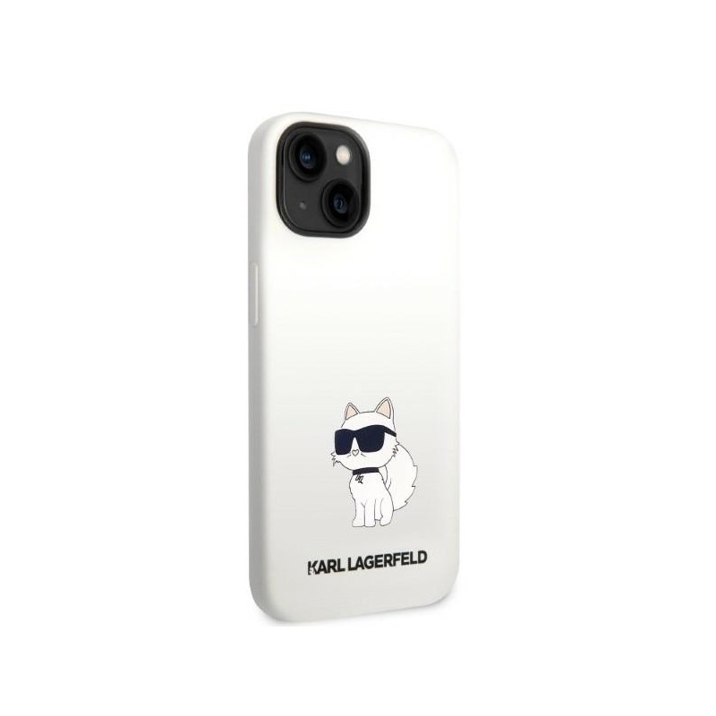 Karl Lagerfeld KLHMP14SSNCHBCH iPhone 14 6.1" hardcase white/white Silicone Choupette MagSafe | mobilo.lv