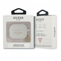 Guess GUA3LSC4EG AirPods 3 cover grey/grey Silicone Charm 4G