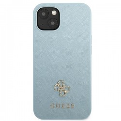 Guess GUHCP13MPS4MB iPhone 13 6.1" blue/blue hardcase Saffiano 4G Small Metal Logo | mobilo.lv