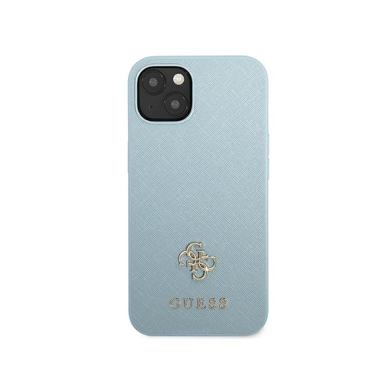 Guess GUHCP13MPS4MB iPhone 13 6.1" blue/blue hardcase Saffiano 4G Small Metal Logo | mobilo.lv