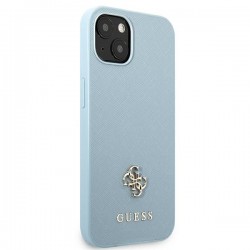 Guess GUHCP13MPS4MB iPhone 13 6.1" blue/blue hardcase Saffiano 4G Small Metal Logo | mobilo.lv