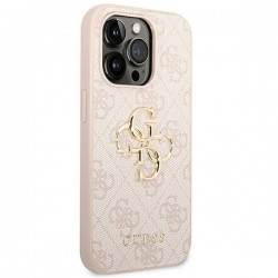 Guess GUHCP14L4GMGPI iPhone 14 Pro 6.1" pink/pink hardcase 4G Big Metal Logo | mobilo.lv