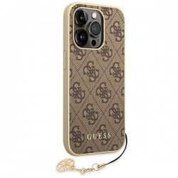 Guess GUHCP14LGF4GBR iPhone 14 Pro 6.1 "brown / brown hardcase 4G Charms Collection|mobilo.lv