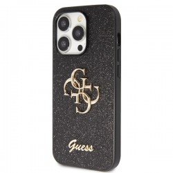 Guess GUHCP14LHG4SGK case for iPhone 14 Pro - black Glitter