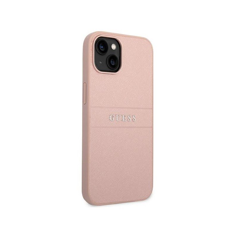 Guess GUHCP14MPSASBPI iPhone 14 Plus 6,7" różowy/pink Saffiano