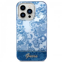 Guess GUHCP14XHGPLHB iPhone 14 Pro Max 6.7" blue/blue hardcase Porcelain Collection|mobilo.lv