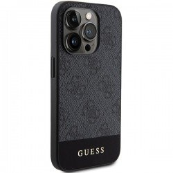 Guess 4G Stripe Collection case for iPhone 15 Pro - gray | mobilo.lv