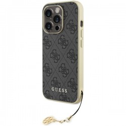 Guess GUHCP15LGF4GGR iPhone 15 Pro 6.1" gray/gray hardcase 4G Charms Collection|mobilo.lv