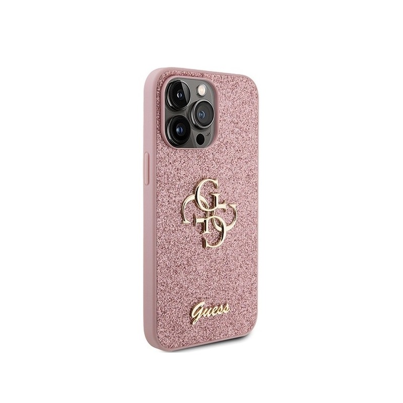 Guess GUHCP15LHG4SGP iPhone 15 Pro 6.1" pink/pink hardcase