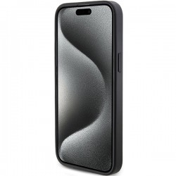 Guess 4G Triangle Metal Logo case for iPhone 15 Pro - black|mobilo.lv