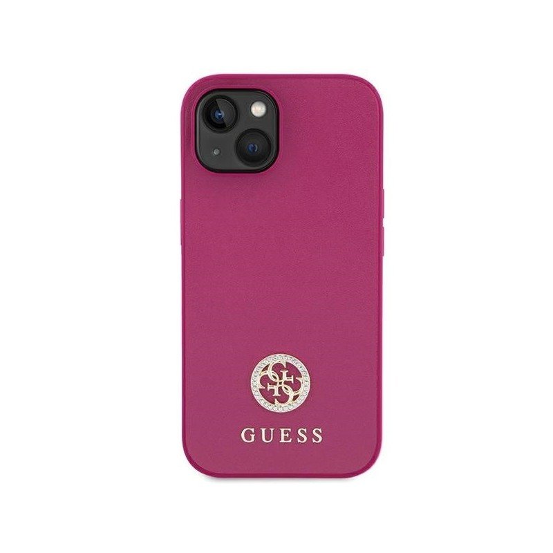 Guess GUHCP15SPS4DGPP iPhone 15 6.1" pink/pink hardcase Strass