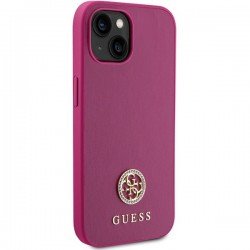 Guess GUHCP15SPS4DGPP iPhone 15 6.1" pink/pink hardcase Strass