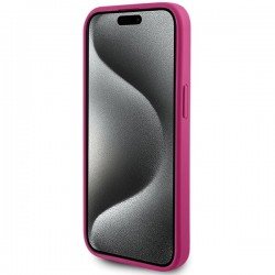 Guess GUHCP15SPS4DGPP iPhone 15 6.1" pink/pink hardcase Strass