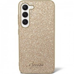 Guess GUHCS23SHGGSHD S23 S911 gold/gold hard case Glitter Script