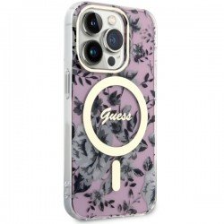 Guess GUHMP14LHCFWSP iPhone 14 Pro 6.1" pink/pink hardcase