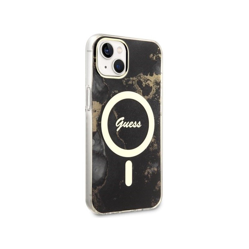 Guess GUHMP14SHTMRSK iPhone 14 6.1" black/black hardcase Golden