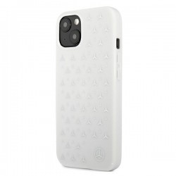 Mercedes MEHCP13SESPWH iPhone 13 mini 5,4" biały/white hardcase Silver Stars Pattern | mobilo.lv