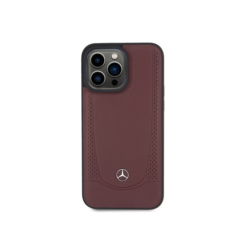 Mercedes MEHCP15LARMRE iPhone 15 Pro 6.1" red/red hardcase Leather Urban Bengale|mobilo.lv