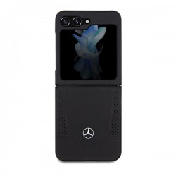 Mercedes Leather Urban case for Samsung Galaxy Z Flip 5 - black|mobilo.lv
