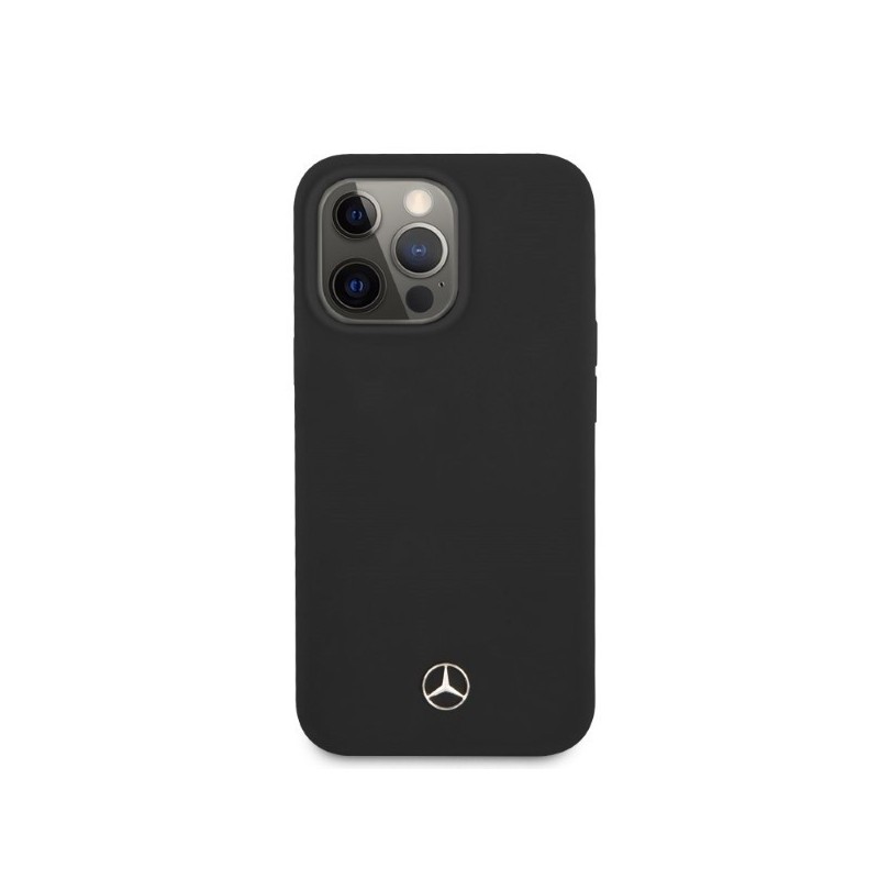 Mercedes MEHMP13XSILBK iPhone 13 Pro Max 6.7" black/black hardcase Silicone Magsafe | mobilo.lv