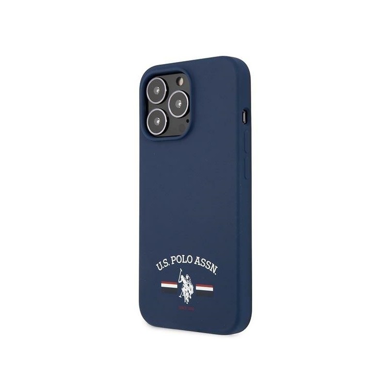 US Polo USHCP13LSFGV iPhone 13 Pro / 13 6,1" granatowy/navy Silicone Collection|mobilo.lv