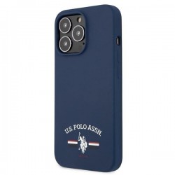 US Polo USHCP13XSFGV iPhone 13 Pro Max 6,7" granatowy/navy Silicone Collection|mobilo.lv