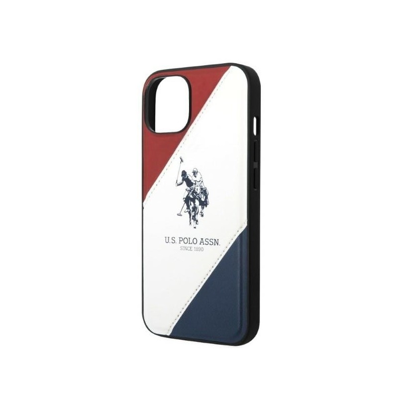 US Polo USHCP14MPSO3 iPhone 14 Plus 6.7" white/white Tricolor Embossed | mobilo.lv