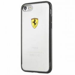 Ferrari Hardcase FEHCP7BK iPhone 7/8/SE 2020 / SE 2022 black/transparent Racing Shield | mobilo.lv
