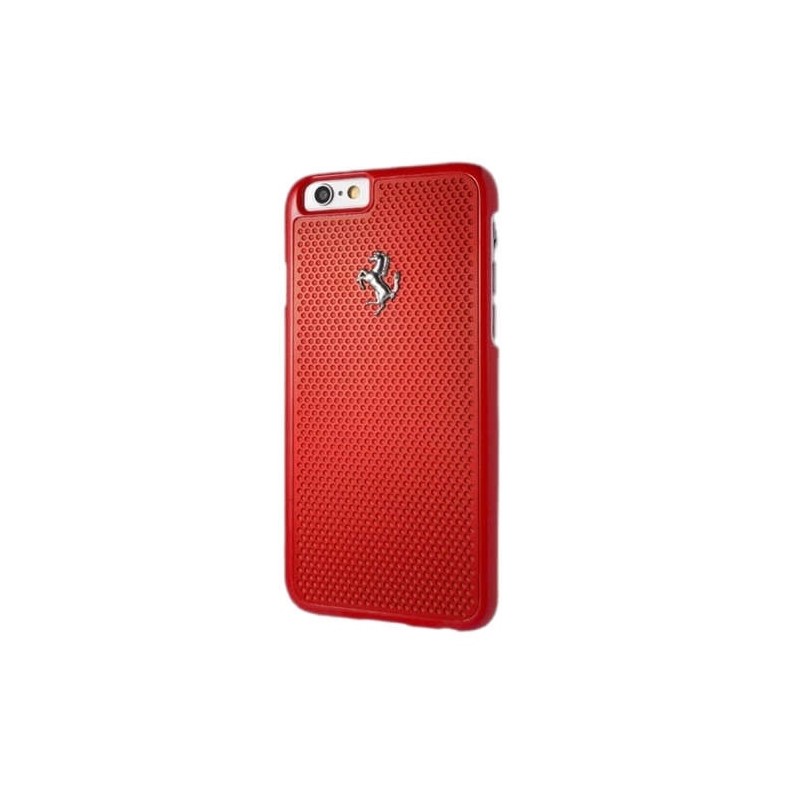 Ferrari Hardcase FEPEHCP6RE iPhone 6/6S perforated aluminum red/red | mobilo.lv