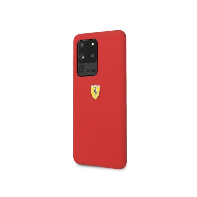Ferrari Hardcase FESSIHCS69RE S20 Ultra G988 red/red Silicone|mobilo.lv