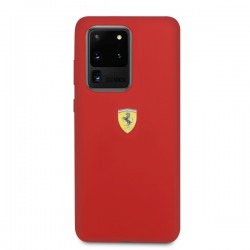 Ferrari Hardcase FESSIHCS69RE S20 Ultra G988 red/red Silicone | mobilo.lv